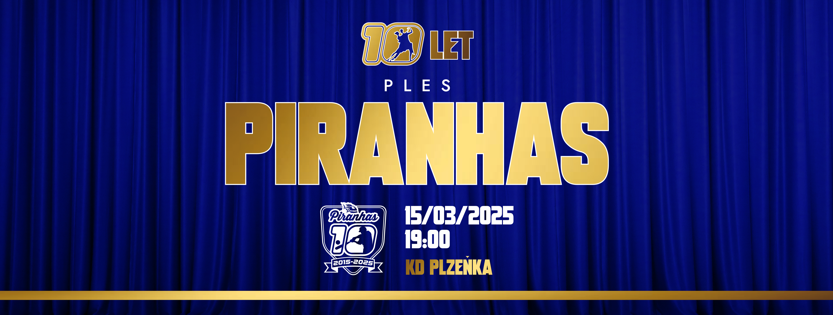 Softbalový klub Piranhas oslaví v KD Plzeňka 10 let